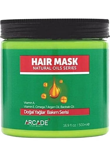 Arcade Doğal Yağlar Serisi Saç Bakım Maskesi 500 ML