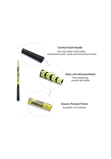 Jeehugo Kuruşak 2.1m Karbon Fiber Olta Av Ağacı, Ultra Hafif, Genişletilebilir, Katlanabilir, Kaymazsız Tutamaklı, Ağ Başsız