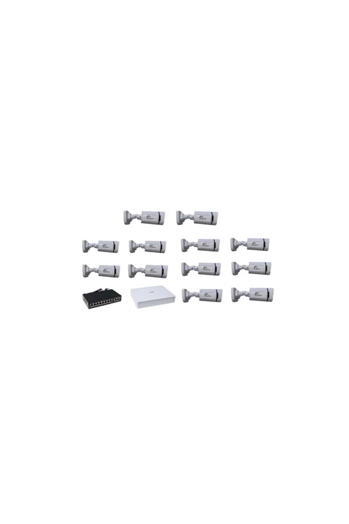 12 Li 5mp Warmled Sesli İp Kamera Seti