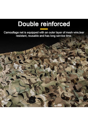 Ximistore9 1.5x2m Poliester Orman Kampı Kamuflaj Ağı - Yeşil Cp, Ultra Violet Ve Nem Koruma, Av, Manzarafotoğrafçılığı İçin Dayanıklı Taşınabilir Çok Renkli