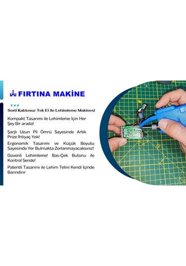 Sorti Tek El İle Lehimleme Makinesi