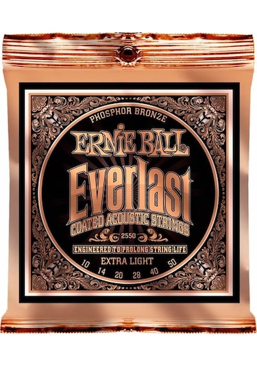 Ernie Ball 2550 Everlast Phosphor Takım Tel Akustik Gitar Teli 01