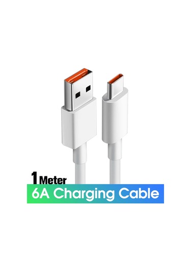 Fonken120w Usb-c Hızlı Şarj Kablosu Xiaomi Mi9 6/5/5s/5c/5x Oppo Vooc 6a Veri Kablosu Chınabej1m