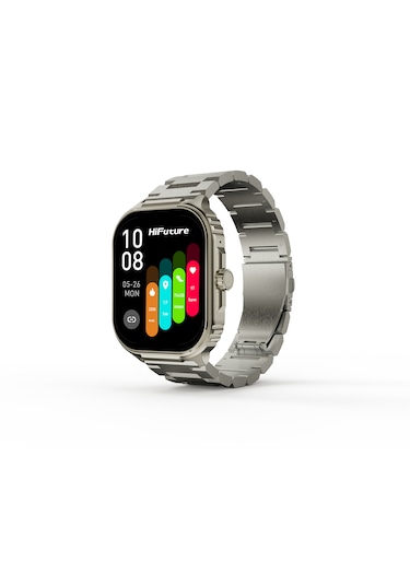 HiFuture Ultra3 Pro 2.04" AMOLED Ekran BT 5.3 IP68 52mm Paslanmaz Çelik Akıllı Saat (Distribütör Garantli)