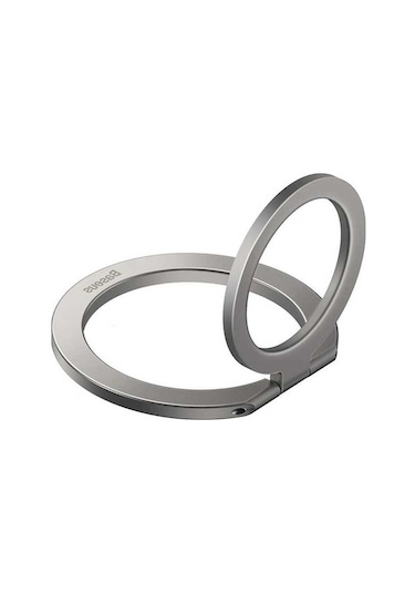 Fortunelane Baseus Metal Matkaplı Manyetik Telefon Tutucu: Katlanabilir, Ultra İnce, Masaüstü Desteği, Beyaz Renk - Manyetik Lev