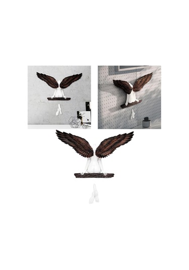 Homyl Reçine Melek Kanatları Sanat Heykeli Duvar Dekoru Dıy 20 Santimetre