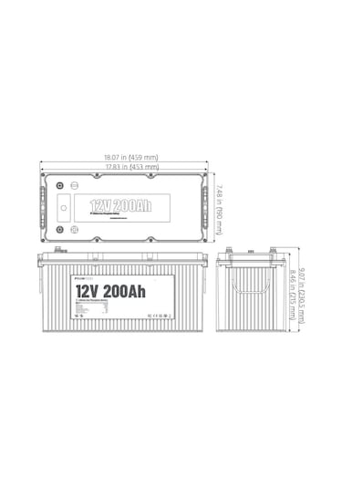 Pylontech 12v 200ah Lityum Akü Bluetooth Haberleşmeli Lifepo4