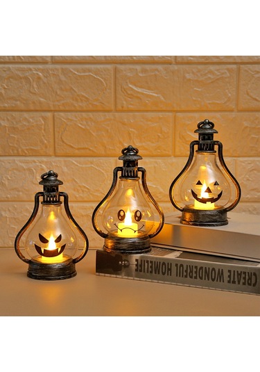 Cadılar Bayramı Balkabağı Feneri Siyah C Stili Diğer