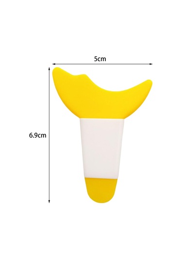 Suntek Çok İşlevli Eyeliner Şablonlar Silikon 6.9cmx5cm-sarı