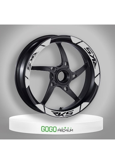 Rks Uyumlu Beyaz Geniş 1 Set Jant Şeridi