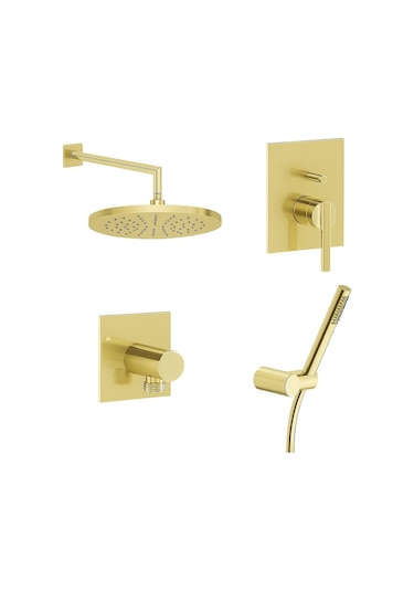 VitrA Suit Ankastre Banyo Seti Soft Altın