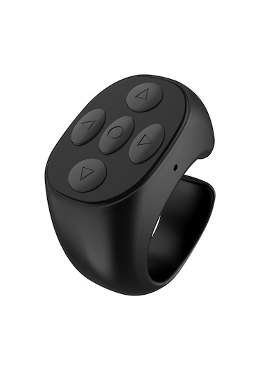 Maiyame Siyah Bluetooth Telefon Kumanda, Dijital Kitap Sayfa Değiştirici, Fotoğraf Şerit Açıcı, Kolay Kullanım, Hafif Ve Dayanıklı Uyumlu Cihazlar İçin