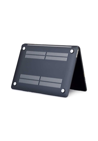 Noktaks Macbook Uyumlu 13.6&prime Air 2024 M2 A2681 - Msoft Kristal Kapak - Siyah