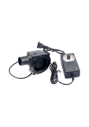 Samdoo 100-220v Hız Ayarlanabilir Çift Topaklı Turbo Blower, Uzun Borulu Santrifüj Fan, Odunlu Mangal Ve Soğutma İçin Avrupa Standartı Çok Renkli