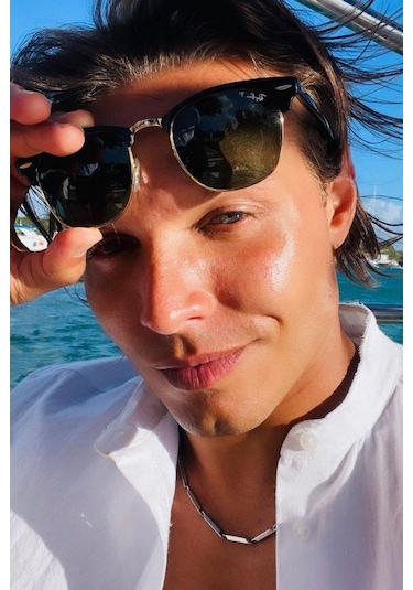 Erkek Çelik Kolye Küp Üçgen Model Zincir Eck05 Gümüş