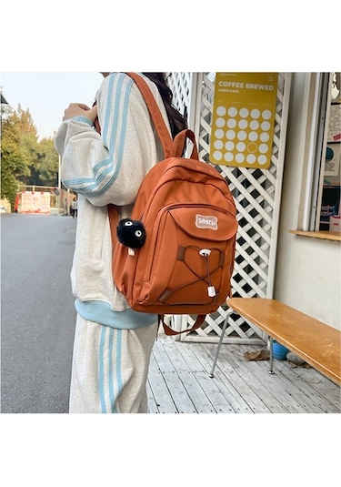 Sırt Büyük Kapasiteli Öğrenci Taşınabilir Hafif Ortaokul Sırt Çantası 44zljı Siyah