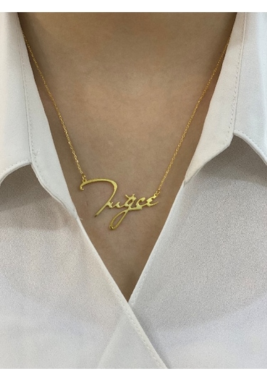 Zümrüt Sarraf 14 Ayar Altın Isimli Bayan Kolye N11.47472