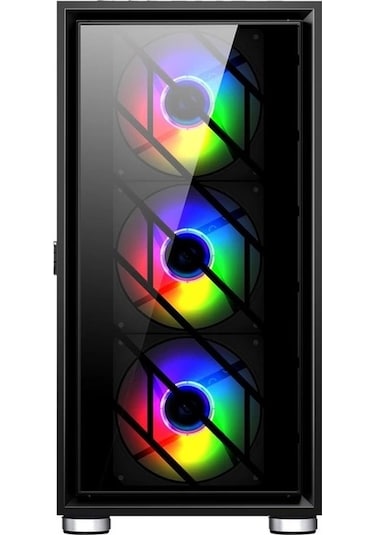 1st Player Ar7-g Siyah 750w 80+ Sılver Atx 3.1 Argb 4x12cm Fan Temperli Cam Usb 3.0 Atx Kasa