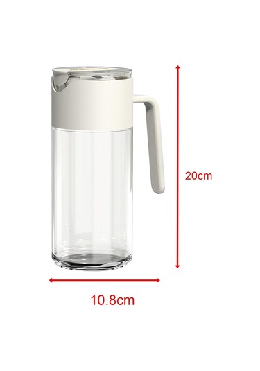 Suntek Sos Izgara Pişirme Beyaz Için Cam Yağ Tencere Kolay