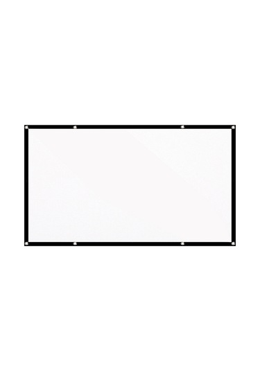 Youmex 120 İnç 16:9 Beyaz Projektör Perdesi - Çabuk Kurulabilir, Taşınabilir, Nokta İzleri Olmadan - Polyester Malzeme, Çanta Ve Takı Malzemeleriyle
