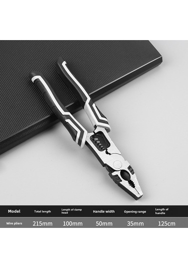 Maiyame Elektrikçi Ve Ev Kullanıma İdeal Çelik Çok Fonksiyonlu Tıkma, Kesme Ve Dişli Penset Seti Endüstriyel Kalite