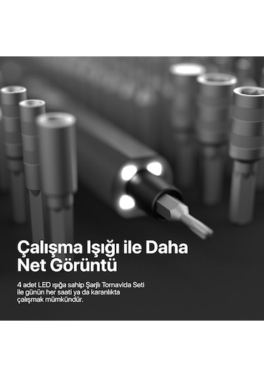 Xenon Smart X6833 Hassas Şarjlı Tornavida Seti 153 Parça