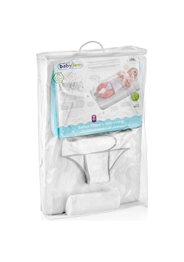 Babyjem Bebek Yastığı Beyaz / Kemerli