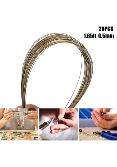 Pazly Takı Yapımı İçin 1.64ft Gümüş-bakır Alaşım Lehimleme Çubukları 20 Adet