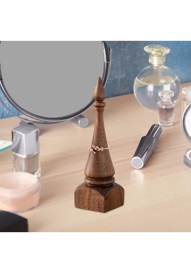 Homyl Halka Teşhir Tezgahı Düğün Hediyesi Için Ahşap Koyu Kahverengi Çok Renkli