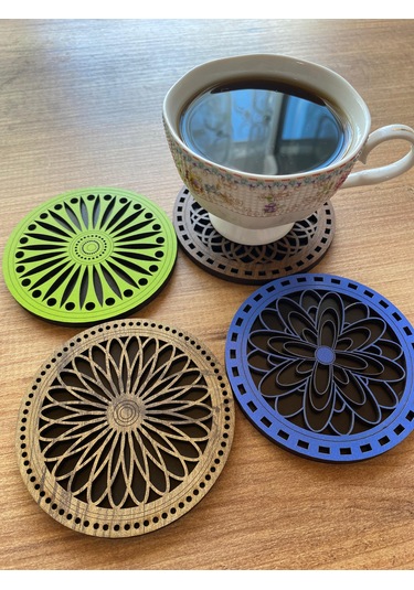 8'li Büyük Boy Ve Küçük Boy Ahşap Nihale Seti 5