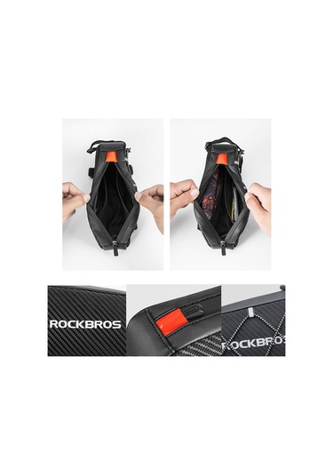 Rockbros Reflektörlü Bisiklet Tüpü Büyük Kapasiteli Ön Çanta Çok Renkli