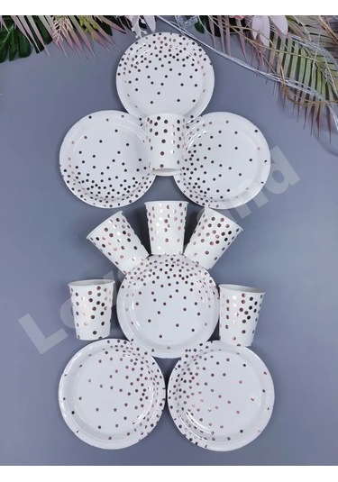 Love Land Tek Kullanımlık Tabak Çanağı 12 Kişilik: 18 Cm Tabaklar, 250 Ml Bardaklar 168209224 Diğer