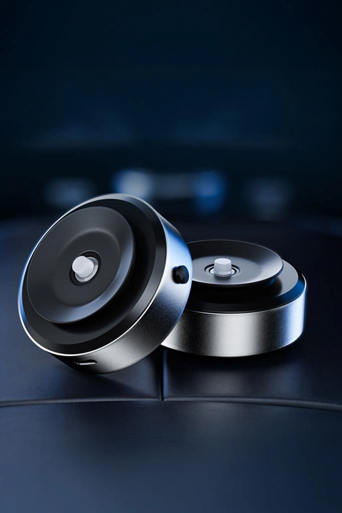 Torima X8Q Çift Taraflı Manyetik Adsorpsiyon Vakumlu Kompakt Telefonu Tutucu Gümüş