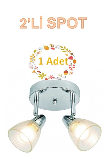 Colours Aphaea Krom Spot E14 İkili 2li Lamba