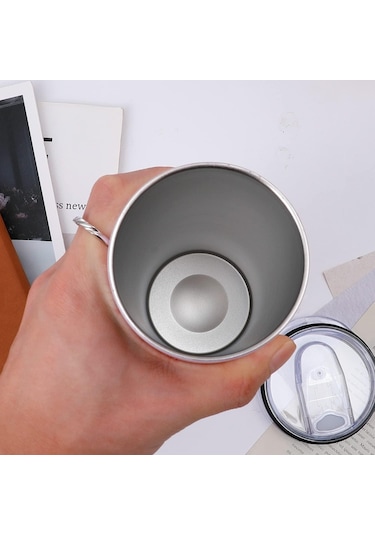 Hello Kitty Kapaklı -pipetli Paslanmaz Çelik Kupa-1957