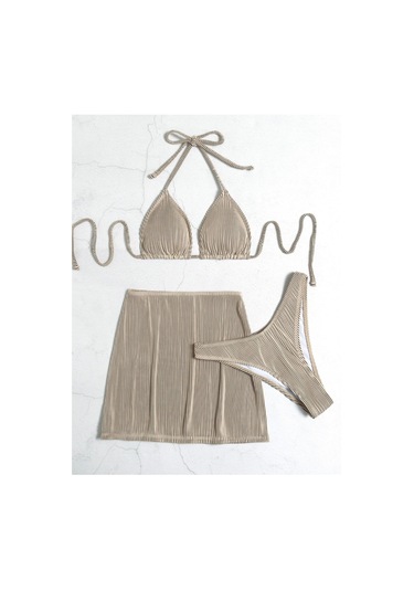 Etek Bikini Mayo Gri