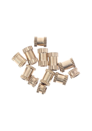 100 Adet M3 Somun Enjeksiyon Kalıplama Pirinç Tırtıllı Konu Ekler Somunlar A