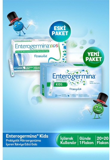 Enterogermina Kids 5 ML 20 Flakon 2'li