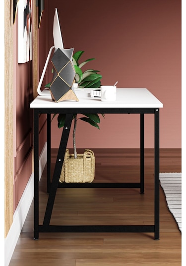 Ms2 Çalışma Masası,ofis Masası - 70x160 Cm - Beyaz Ms2 - 160 - Beyaz
