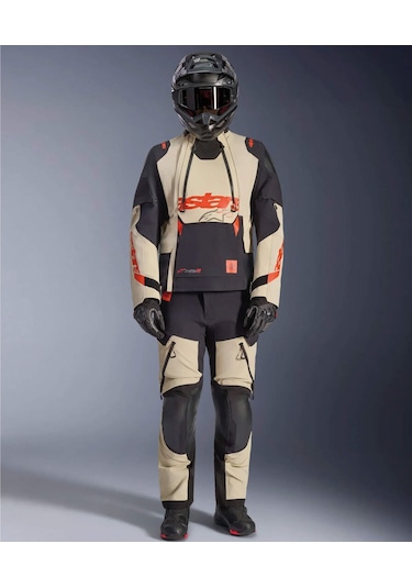 Alpinestars Halo Pro Ds Korumalı Motosiklet Montu Krem Siyah