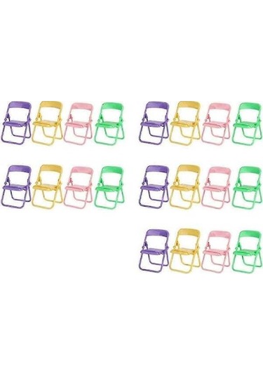 Bloomnest Mini Sandalye Telefon Tutucu, Taşınabilir Katlanır Stand, Saç Masaüstü, Cep Telefonu Destekliği, Altın - Siyah A1088 Altın - Siyah