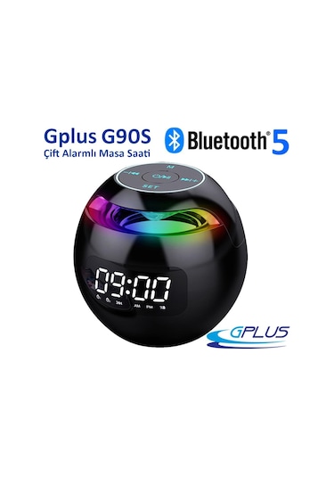 Gplus G90S Bluetooth 5.0 Çift Alarmlı Radyolu Dijital Masa Saati