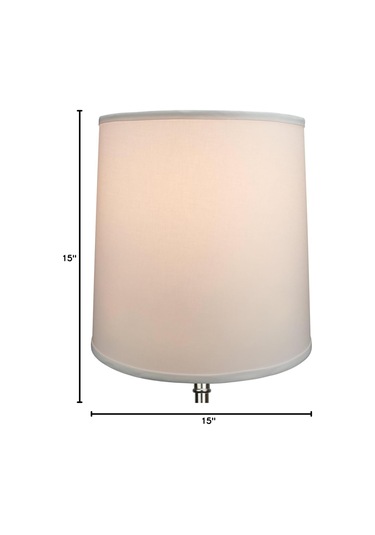 Abajur 13 'üst Çaplı X 15' Alt Çaplı X 15 'yıkayıcı İle Eğik Yükseklik Örümcek Arp Beyaz Beyaz