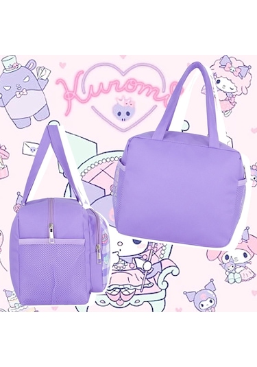 Aromee Anime Kuromi Öğle Yemeği Çantası Kadın Erkek Sızdırmaz Yemek Kabıkuromi