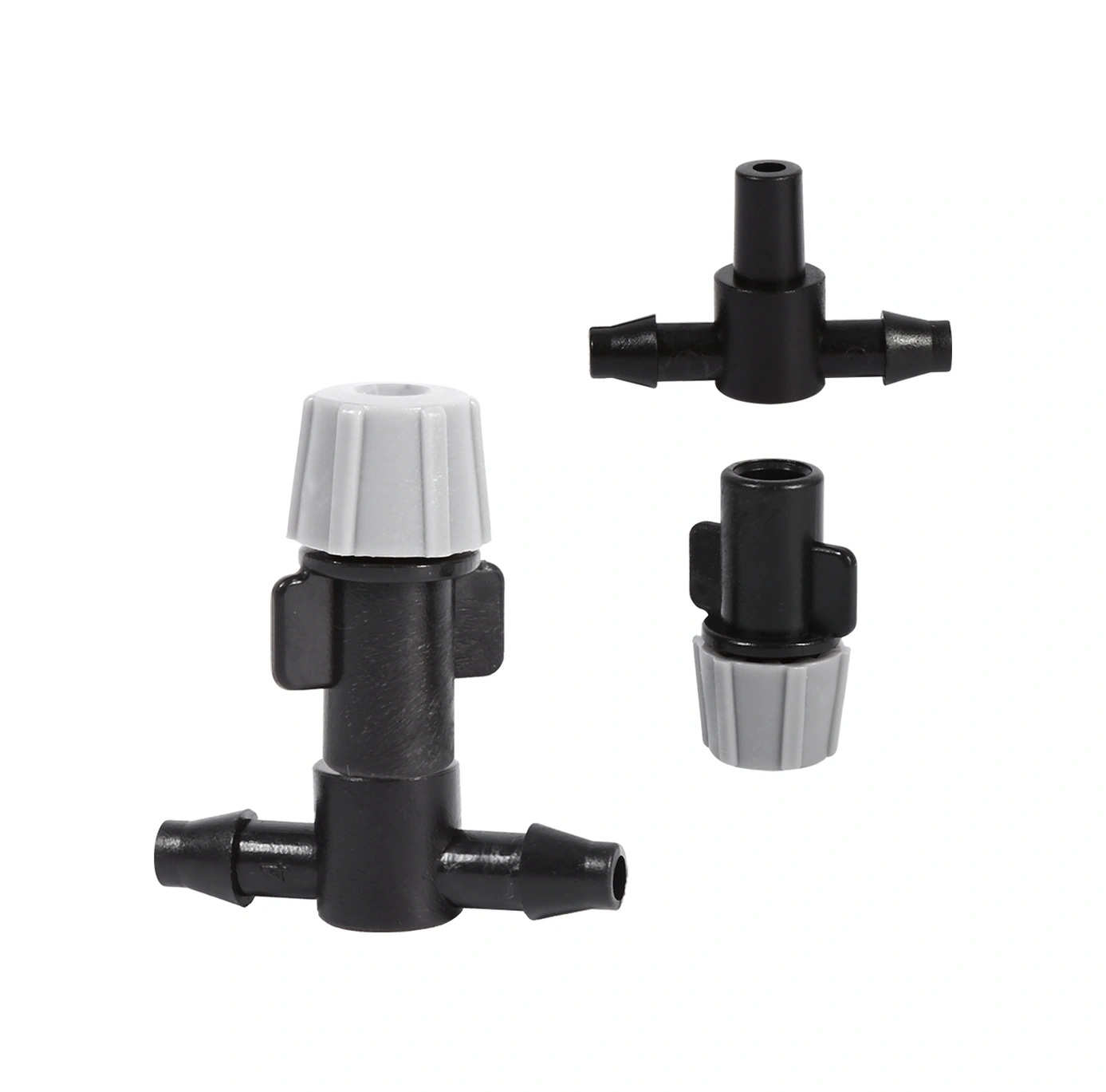 Hangfox 20 Adet Plastik Buhar Saçan Atomize Başlık Ve T-kolu Seti - Su Tasarruflu, Çiftçi Bahçe Seracılık Soğutma Sulama