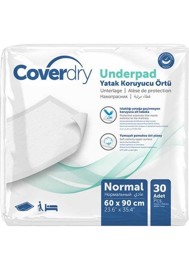Coverdry Hasta Altı Serme Bezi 60x90 - 30 Adetli