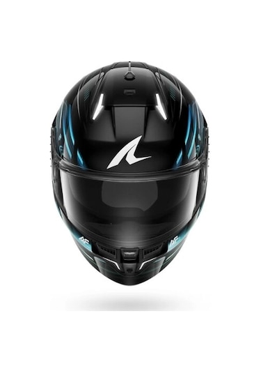 Shark Skwal İ3 Lıght-blur Siyah-kırmızı-mavi Kapalı Kask Ledli Model Parlak Siyah-mavi