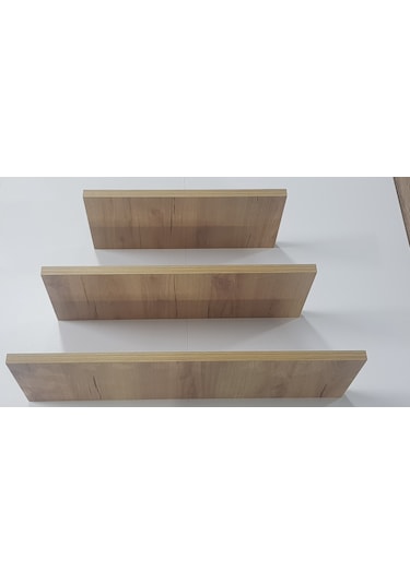 Winflex Dekoratif 3 Lü Raf Seti Savana Meşe