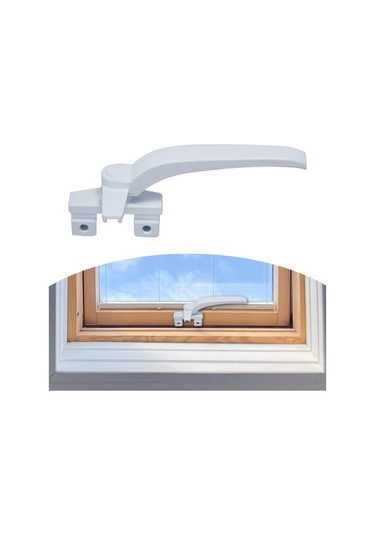 Trendooze Homyl Pencere Kolları Beyaz Kanat Kilitleme Kapılar İçin Sağ