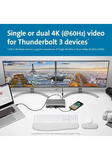 Kensington Sd5600t 14'ü 1 Arada Thunderbolt 3 Bağlantı İstasyonu